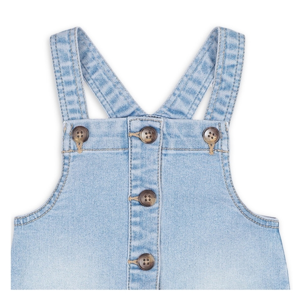 NWT Girls Denim Overall Jumper - Picture 3 of 7